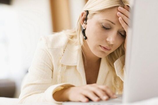 Headache due to worms in the body